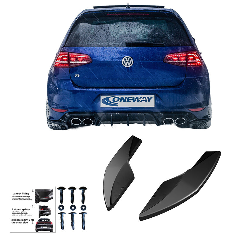 Diffusori laterali posteriori VW Golf VII HB R 2013-2016 - V3 - – Simoni Racing – foto 4