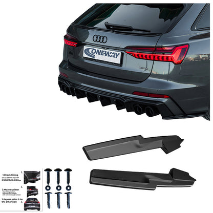 Diffusori laterali posteriori Audi A6 S-Line/S6 C8 – Simoni Racing – foto 3