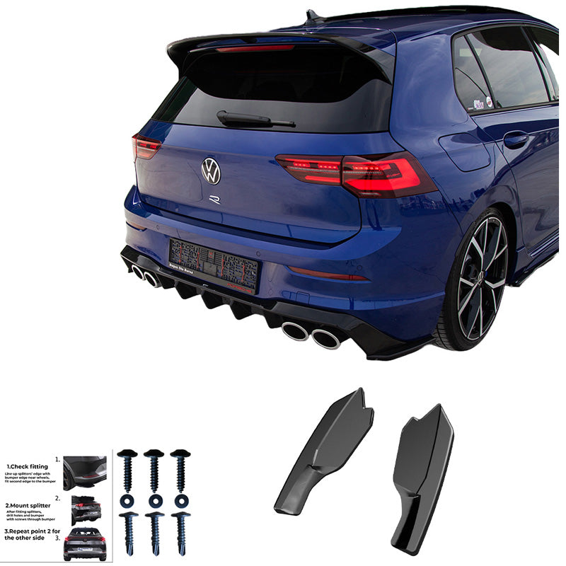 Diffusori laterali posteriori Volkswagen Golf VIII HB R 2020- - – Simoni Racing – foto 3