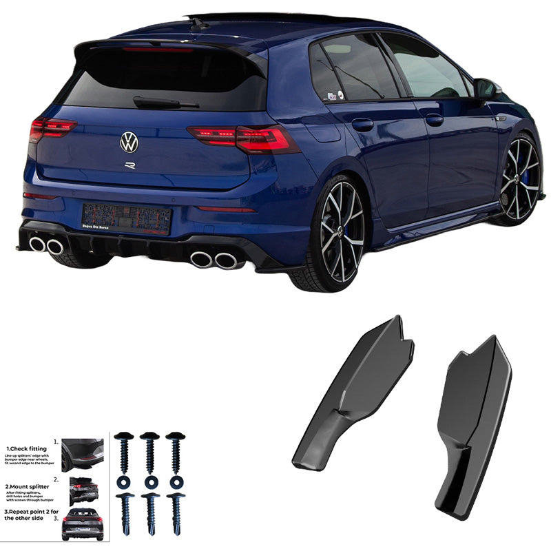 Diffusori laterali posteriori Volkswagen Golf VIII HB R 2020- - – Simoni Racing – foto 4
