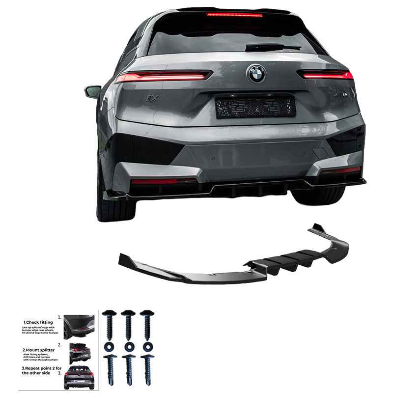Minigonna paraurti posteriore BMW iX M-Pack i20 2021- - – Simoni Racing – foto 4