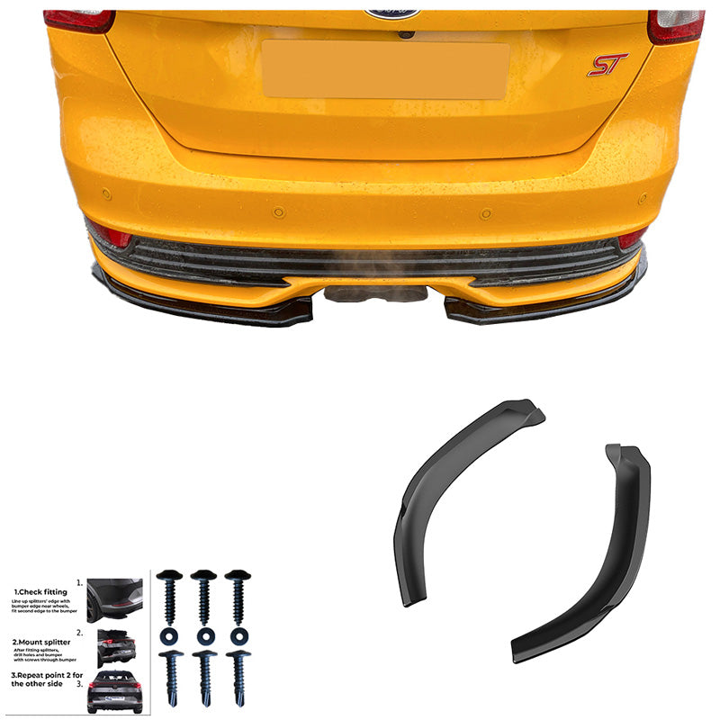 Diffusori laterali posteriori Ford Focus ST MK3 Facelift '15-'18 – Simoni Racing – foto 4