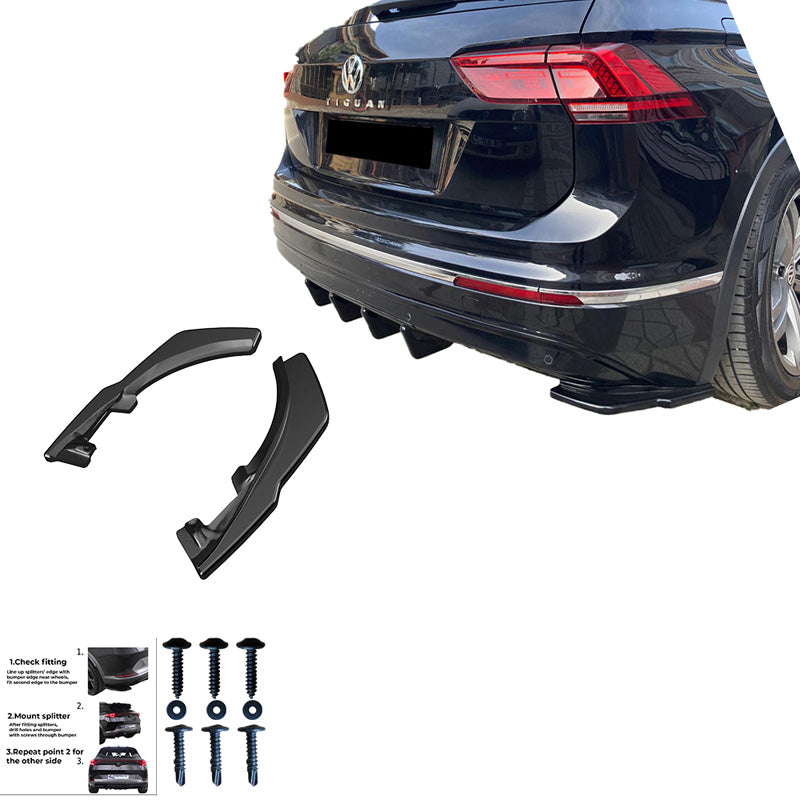 Diffusori laterali posteriori VW Tiguan II Stand/R-Line '16-'20 – Simoni Racing – foto 3