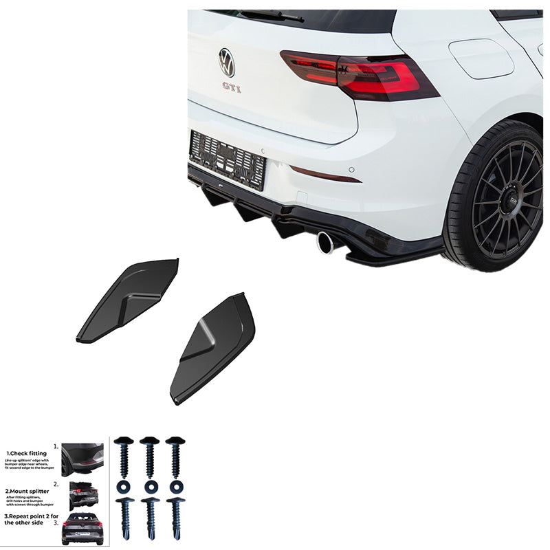 Diffusori laterali posteriori Volkswagen Golf VIII HB GTI 2020 – Simoni Racing – foto 3