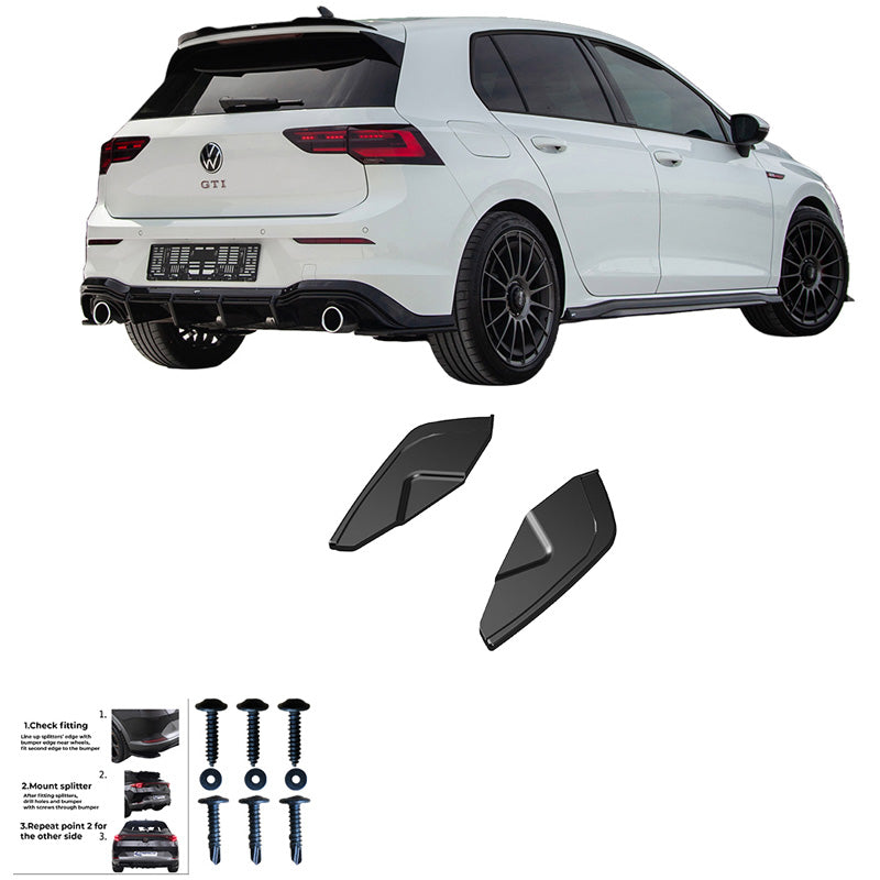 Diffusori laterali posteriori Volkswagen Golf VIII HB GTI 2020 – Simoni Racing – foto 4