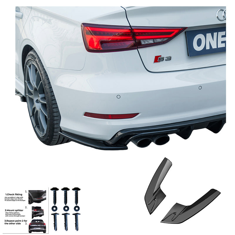 Diffusori laterali posteriori Audi S3 8V Sedan 2013-2016 - – Simoni Racing – foto 3