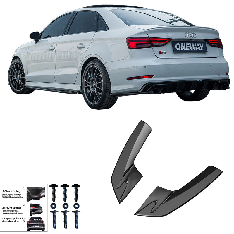 Diffusori laterali posteriori Audi S3 8V Sedan 2013-2016 - – Simoni Racing – foto 4