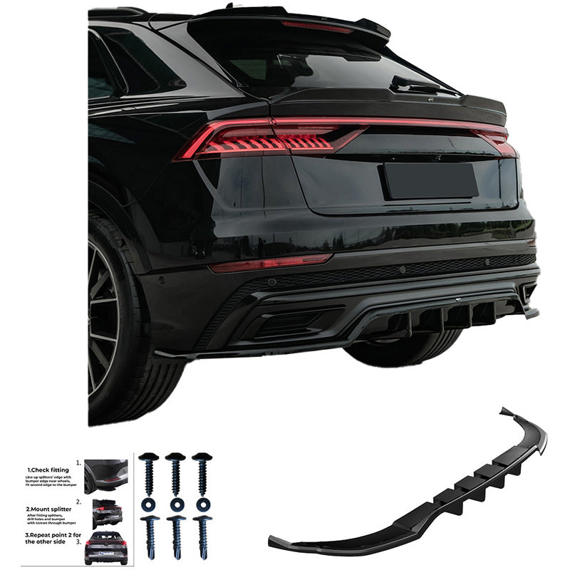 Minigonna paraurti posteriore Audi Q8 S-Line MK1 2018-2023 - – Simoni Racing – foto 5