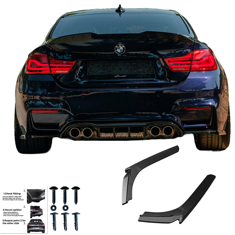 Diffusori laterali posteriori adatti BMW M4 F82 2014-2021 - – Simoni Racing – foto 4