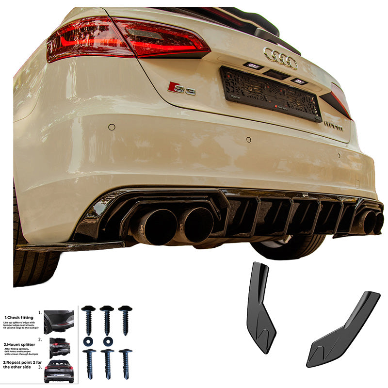 Diffusori laterali posteriori Audi S3 8V Sportback 2013-2016 - – Simoni Racing – foto 4
