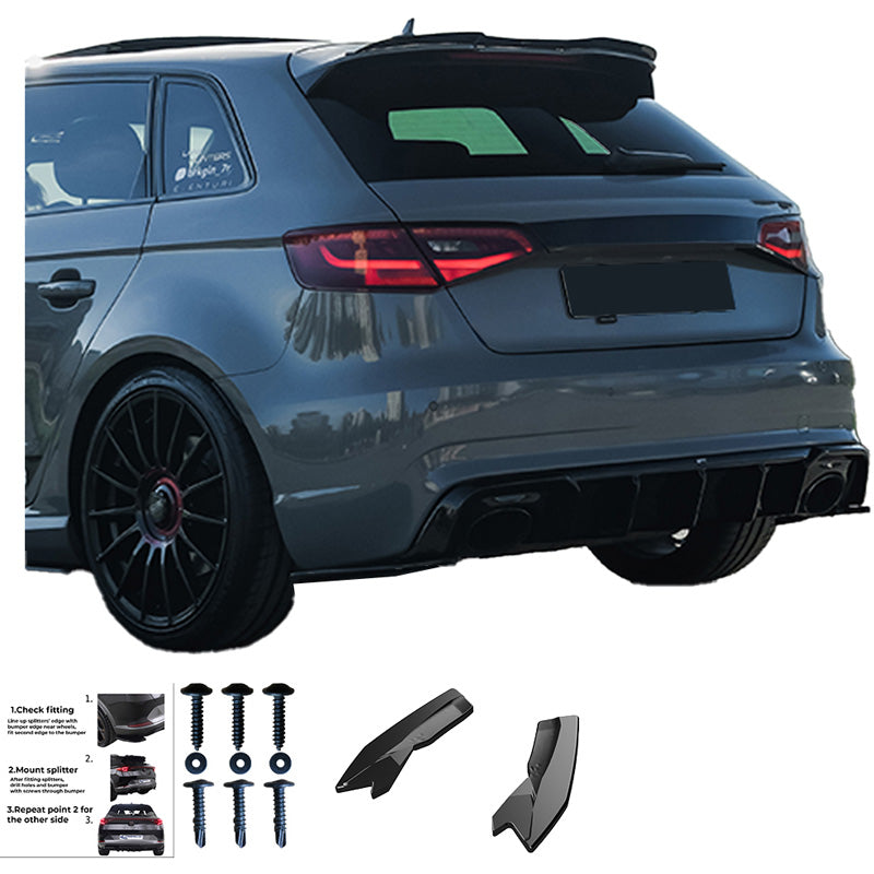 Diffusori laterali posteriori Audi RS3 8V Sportback 2015-2016 - – Simoni Racing – foto 4