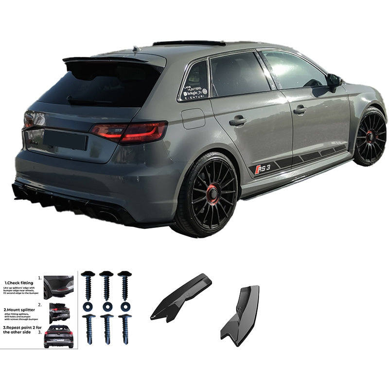 Diffusori laterali posteriori Audi RS3 8V Sportback 2015-2016 - – Simoni Racing – foto 5