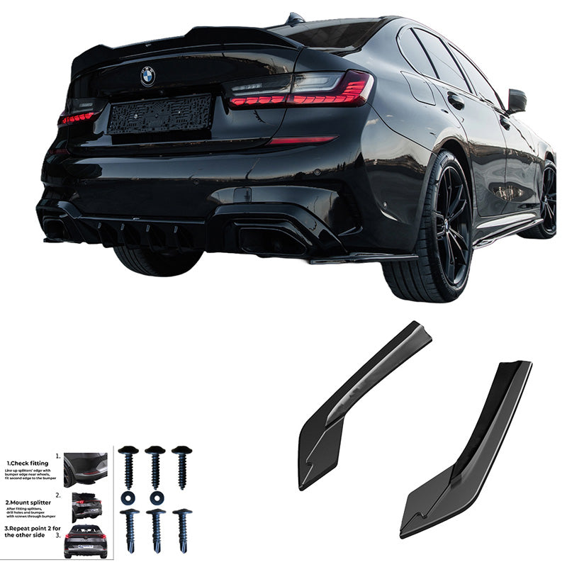 Diffusori laterali posteriori BMW 3Series G20/G21 M-Pack '18-'22 – Simoni Racing – foto 3
