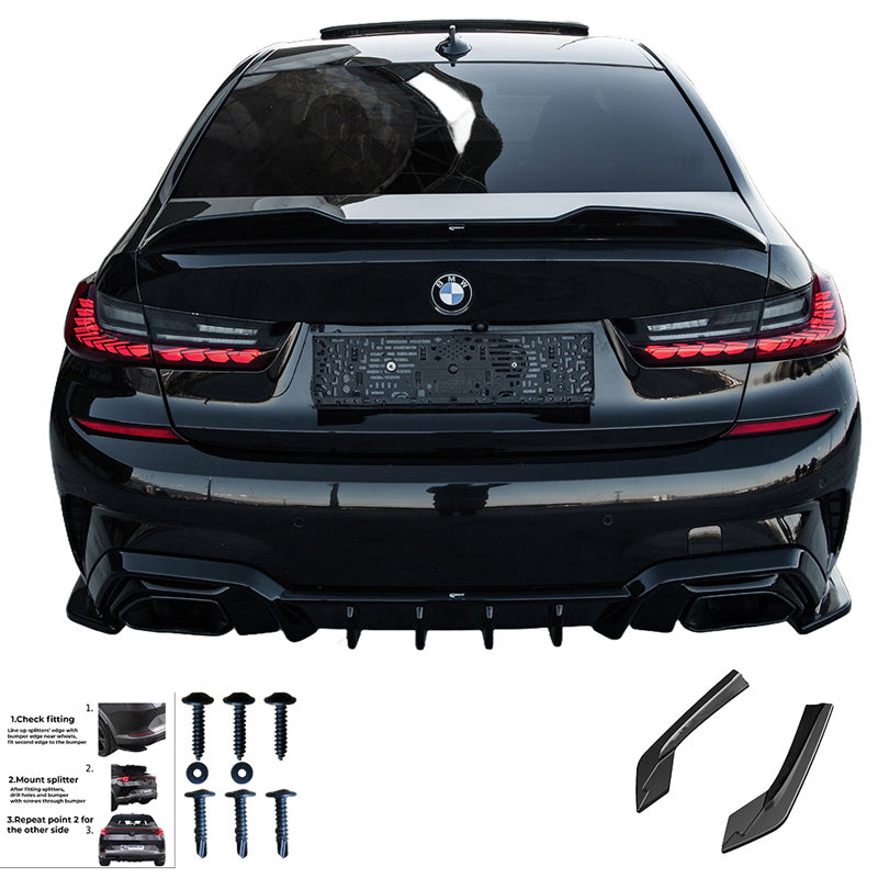 Diffusori laterali posteriori BMW 3Series G20/G21 M-Pack '18-'22 – Simoni Racing – foto 4