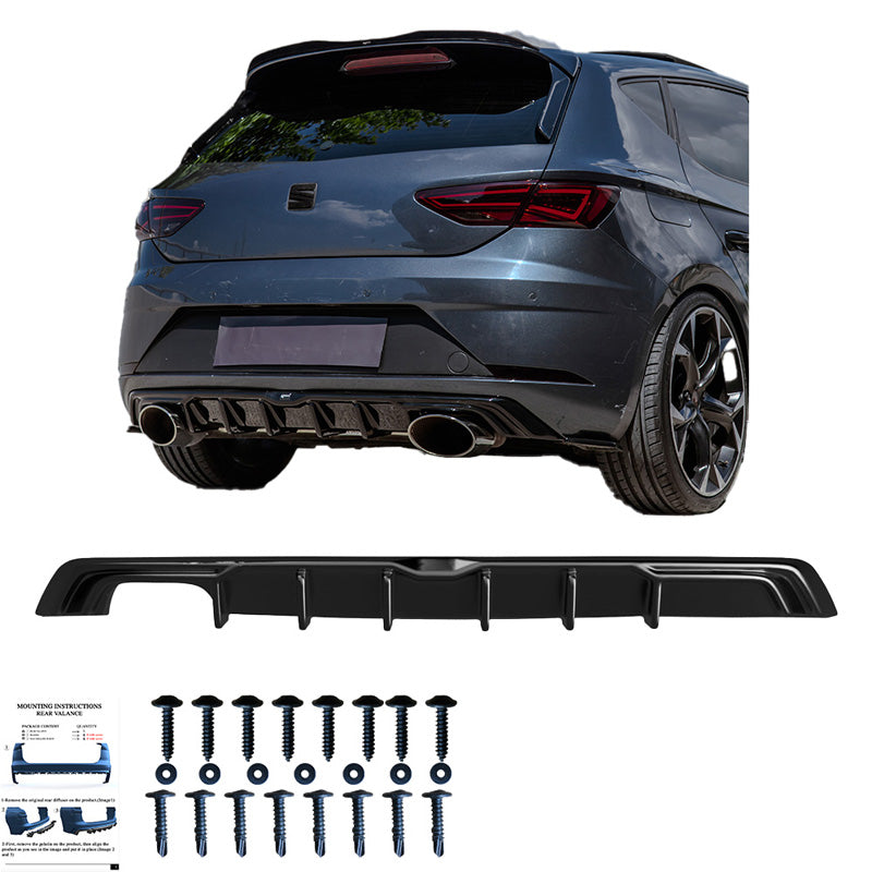 Diffusore posteriore Seat Leon (5F) HB FR Facelift 2017-2020 - – Simoni Racing – foto 3