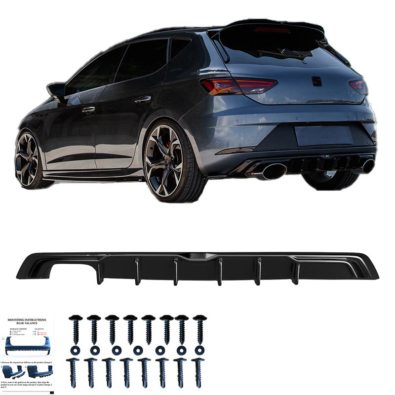 Diffusore posteriore Seat Leon (5F) HB FR Facelift 2017-2020 - – Simoni Racing – foto 4