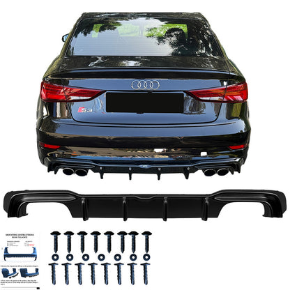 Diffusore posteriore Audi S3 Sedan 8V Facelift 2016-2020 - – Simoni Racing – foto 4