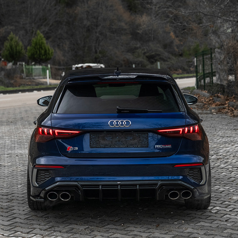 Diffusore posteriore Audi A3 8Y S-Line/S3 Sedan/Sportback 2020 – Simoni Racing – foto 3
