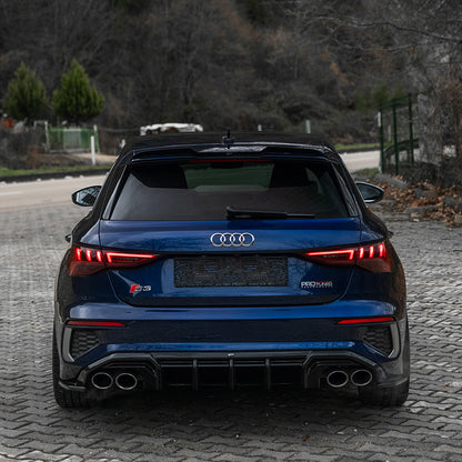 Diffusore posteriore Audi A3 8Y S-Line/S3 Sedan/Sportback 2020 – Simoni Racing – foto 3