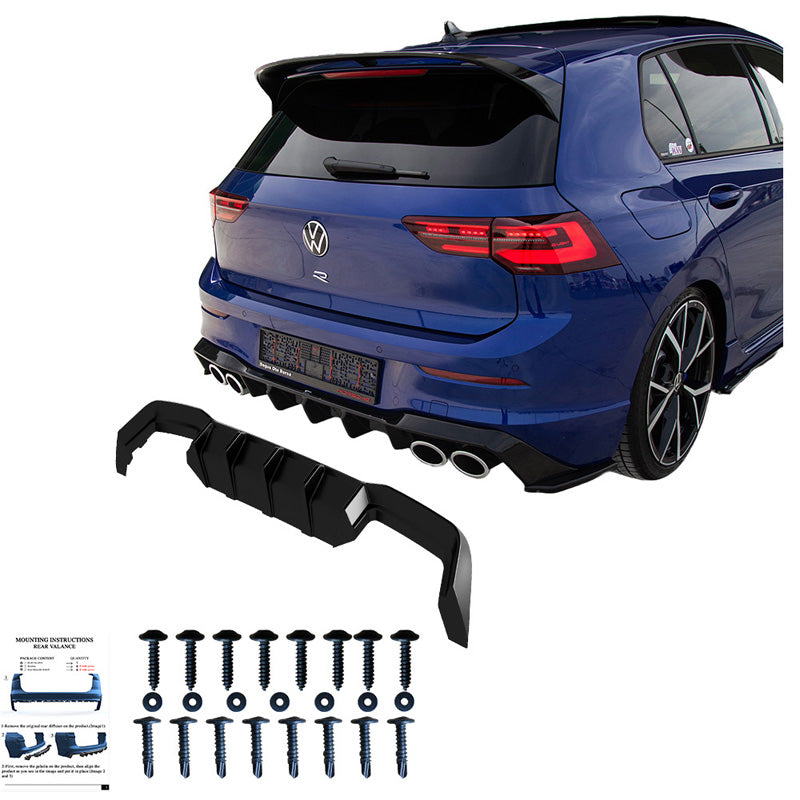 Diffusore posteriore Volkswagen Golf VIII HB R 2020- – Simoni Racing – foto 3