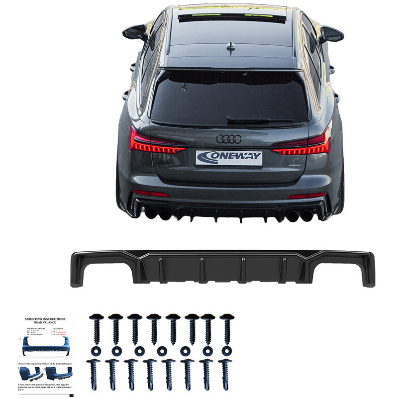 Diffusore posteriore Audi A6 S-Line/S6 C8 (Sedan/Avant) 2018- - – Simoni Racing – foto 4