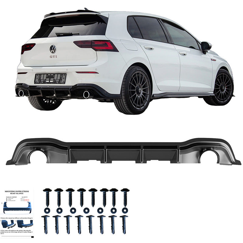Diffusore posteriore Volkswagen Golf VIII HB GTI 2020- - – Simoni Racing – foto 4