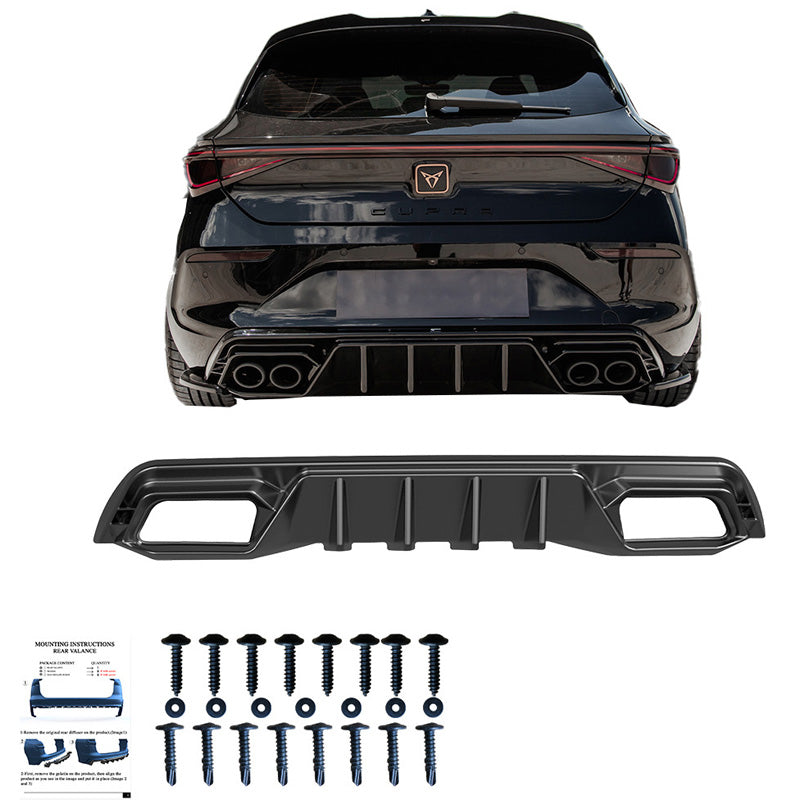 Diffusore posteriore Cupra Leon HB MK1 2020- - – Simoni Racing – foto 3