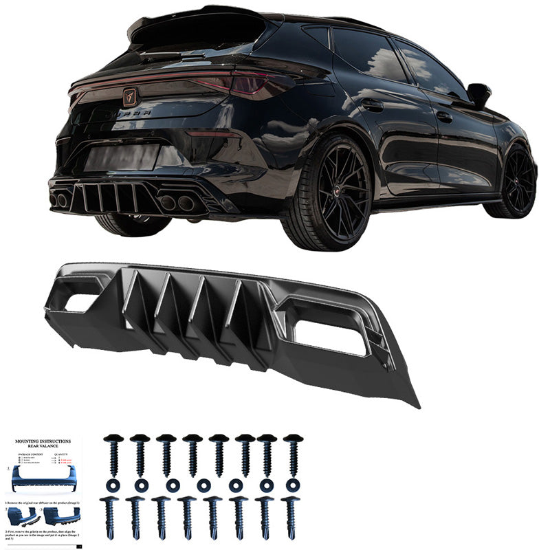 Diffusore posteriore Cupra Leon HB MK1 2020- - – Simoni Racing – foto 4