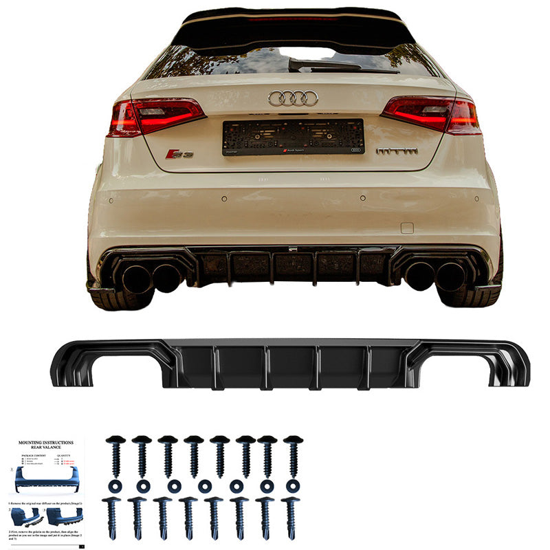 Diffusore posteriore Audi S3 Sportback 8V 2013-2016 - – Simoni Racing – foto 4