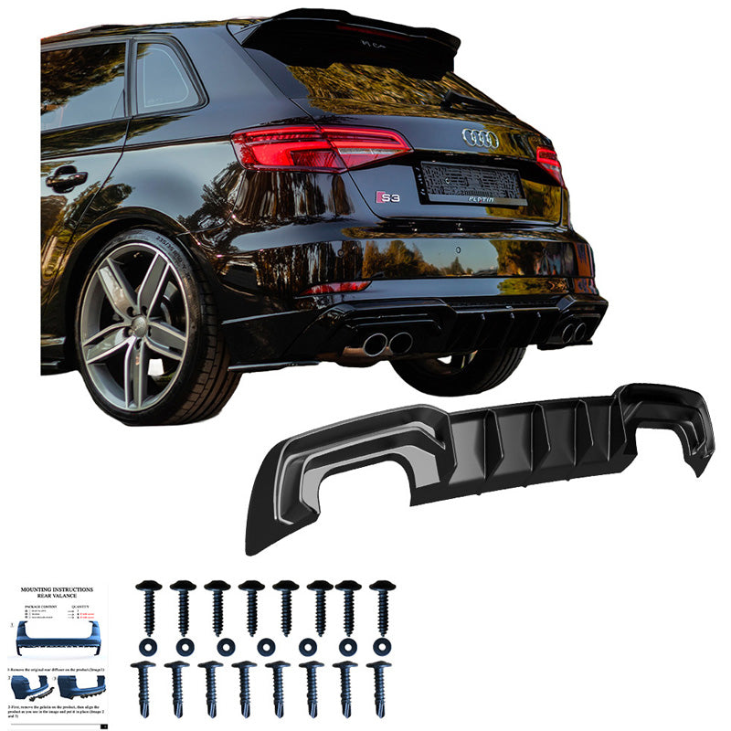 Diffusore posteriore Audi S3 Sportback 8V Facelift 2016-2020 - – Simoni Racing – foto 3