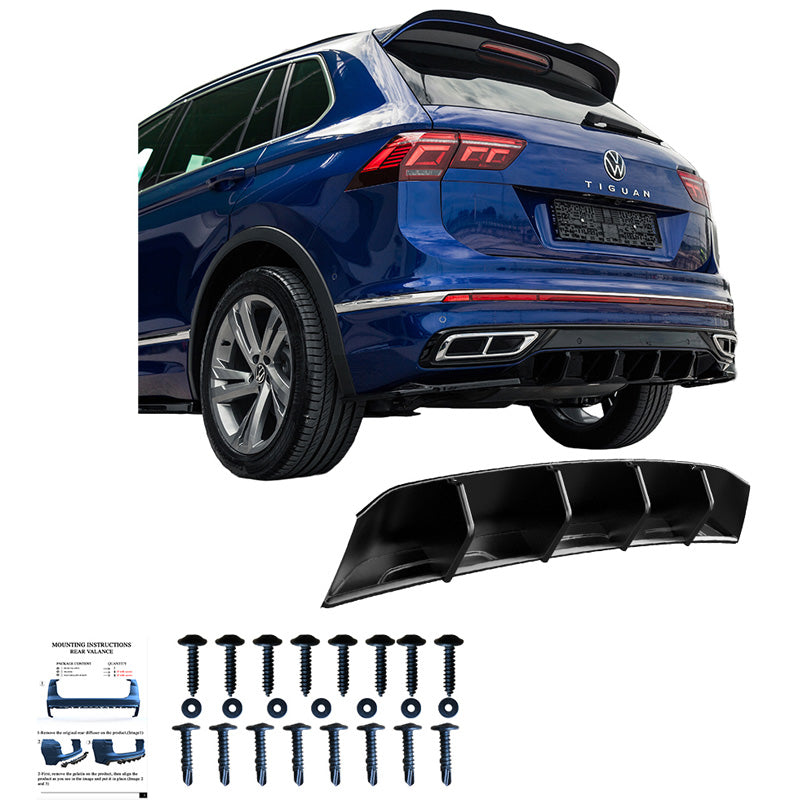 Diffusore posteriore VW Tiguan II R-Line Facelift 2020-2024 – Simoni Racing – foto 3