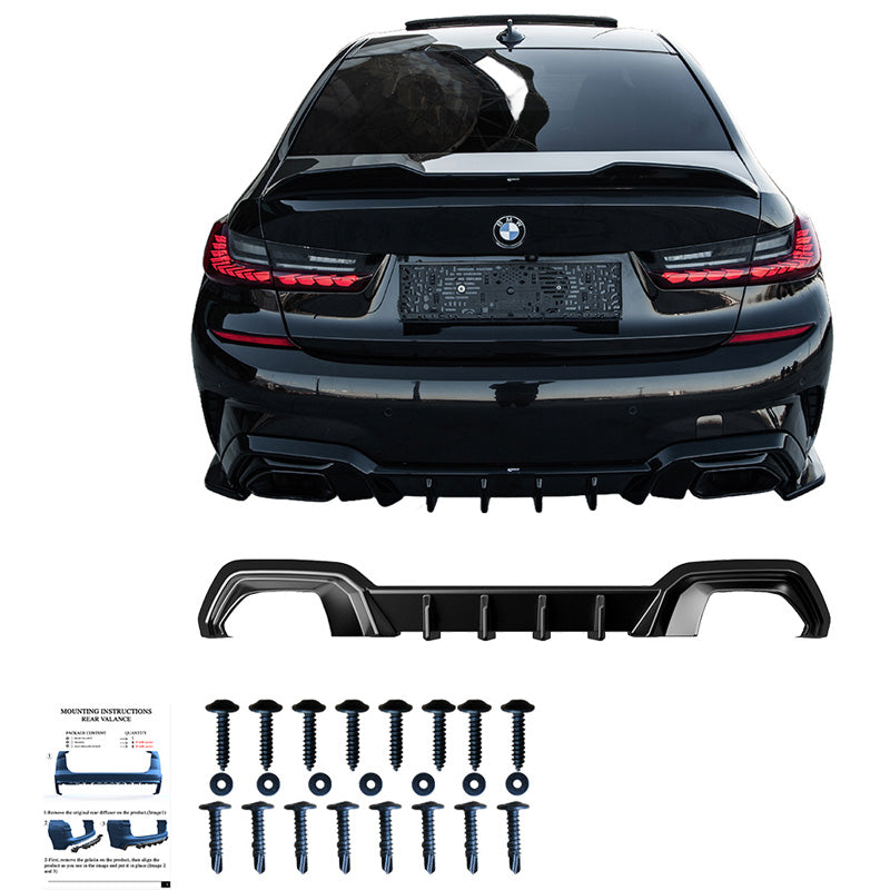 Diffusore posteriore BMW 3-Series G20/G21 M-Pack 2018-2022 – Simoni Racing – foto 4