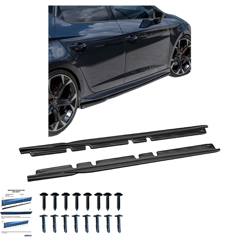 Minigonne laterali Seat Leon (5F) HB/ST 2013-2020 - Version 2 - – Simoni Racing – foto 4