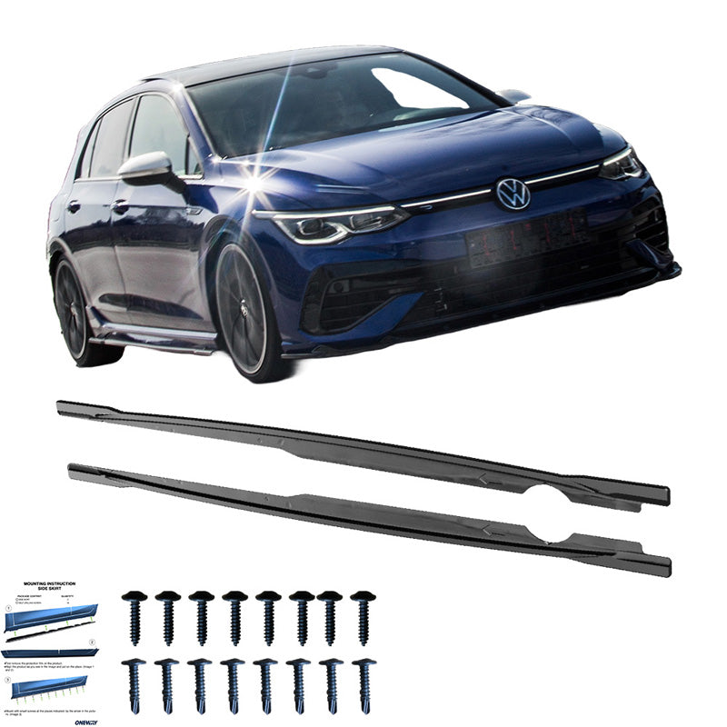 Minigonne laterali Volkswagen Golf VIII HB/Variant R 2020- - – Simoni Racing – foto 4
