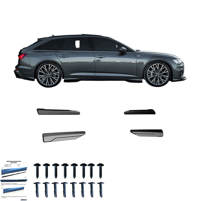 Minigonne laterali Audi A6 S-Line/S C8 (Sedan/Avant) 2018- - – Simoni Racing – foto 4