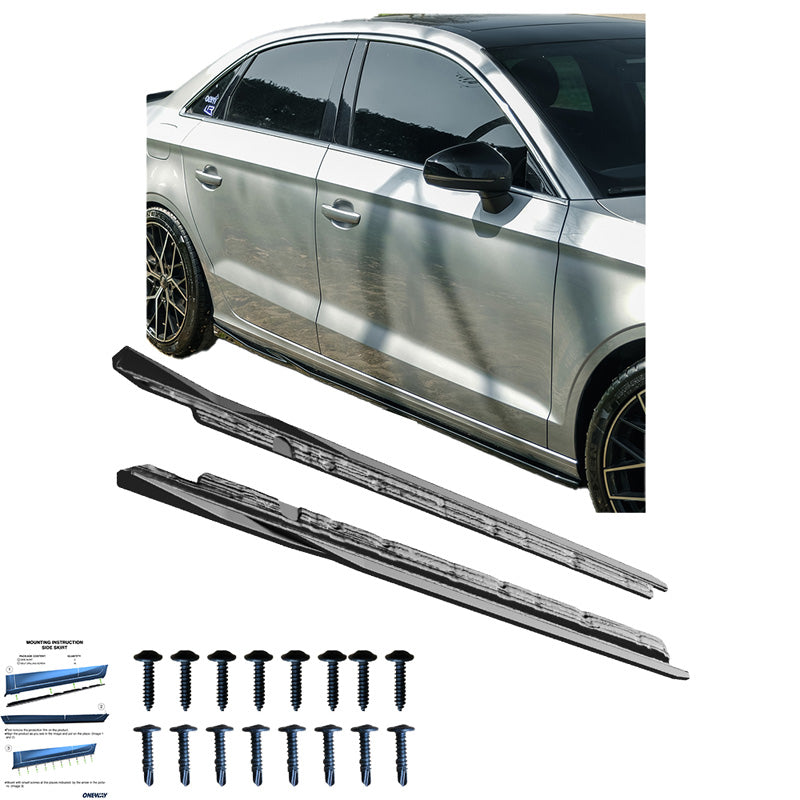 Minigonne laterali Audi A3 (8V) Sedan Facelift 2016-2020 - – Simoni Racing – foto 4