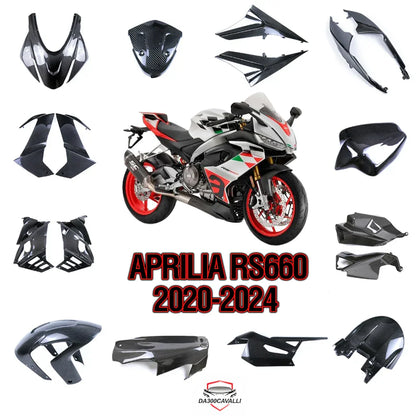Kit carene in carbonio per Aprilia RS660 2020-2024, Da300Cavalli, accessori tuning moto