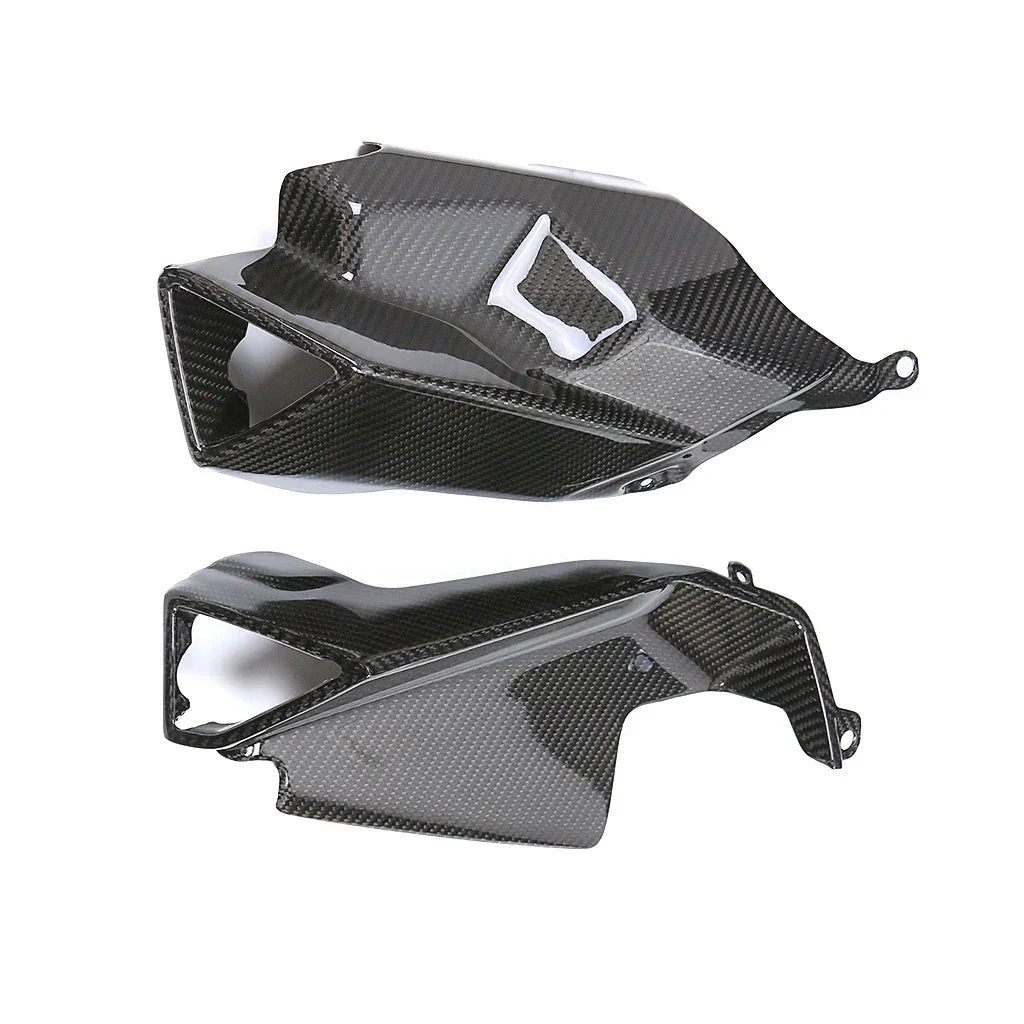 Coppia convogliatori aria in carbonio per moto, accessori tuning Da300Cavalli