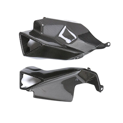 Coppia convogliatori aria in carbonio per moto, accessori tuning Da300Cavalli