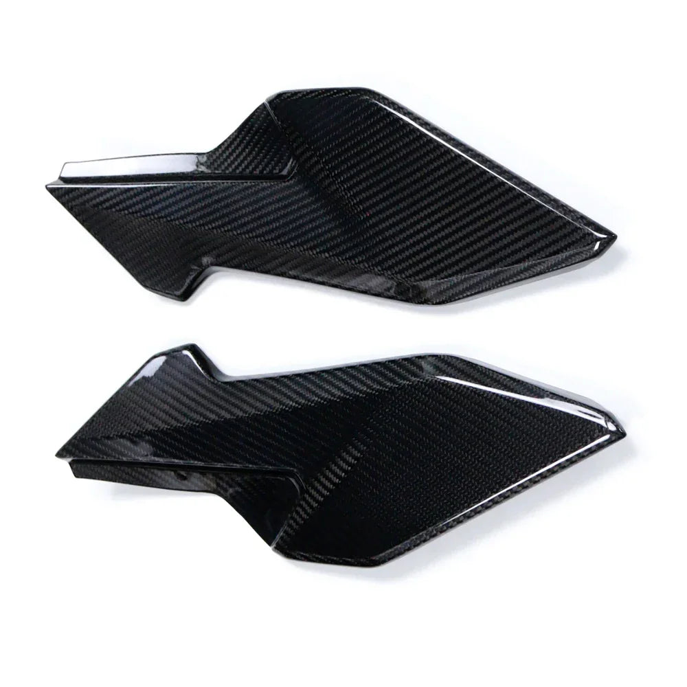 Coppia carene moto in carbonio, accessori tuning Da300Cavalli, finitura lucida