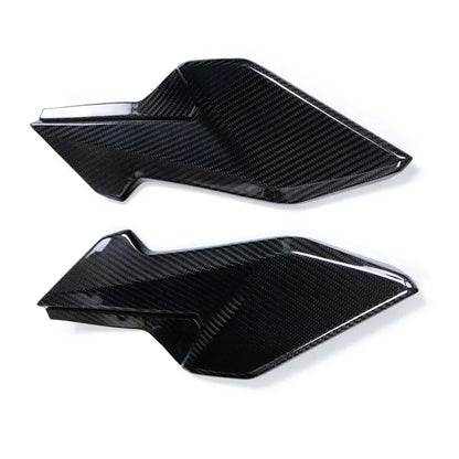 Coppia carene moto in carbonio, accessori tuning Da300Cavalli, finitura lucida