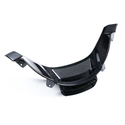 Deflettore in fibra di carbonio auto tuning, accessorio Da300Cavalli su sfondo bianco