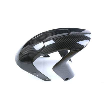 Parafango anteriore moto in carbonio lucido, ricambio tuning Da300Cavalli