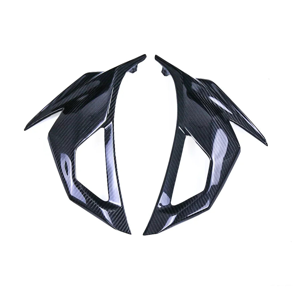 Coppia di carene in carbonio per moto, tuning Da300Cavalli, ricambio sportivo