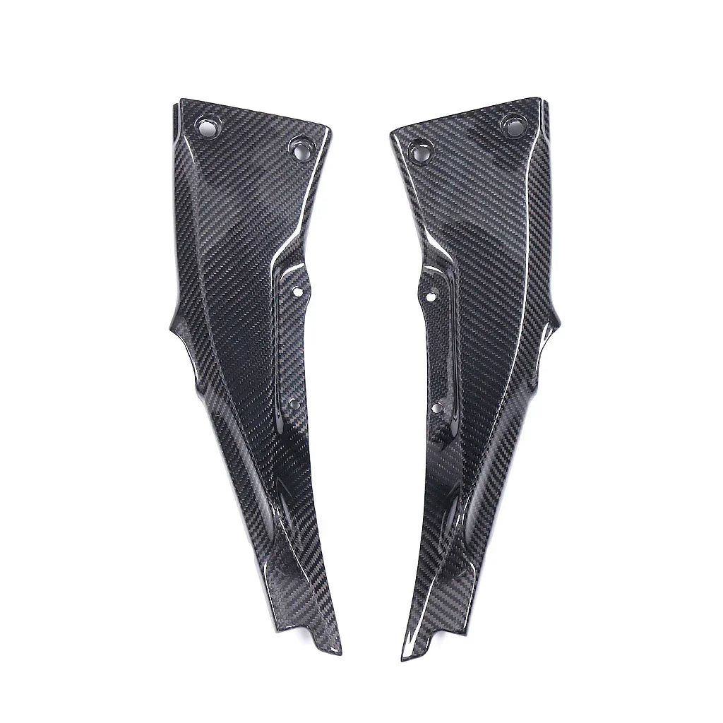 Coppia carene laterali in carbonio per moto, accessorio tuning Da300Cavalli
