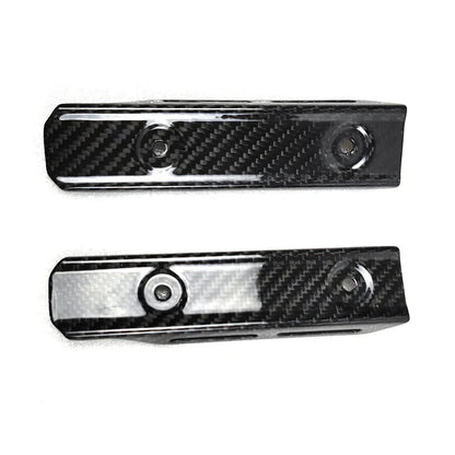 Coppia cover in carbonio per auto, ricambio tuning Da300Cavalli, sfondo bianco