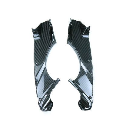 Coppia carene laterali moto tuning in carbonio, ricambio accessori Da300Cavalli