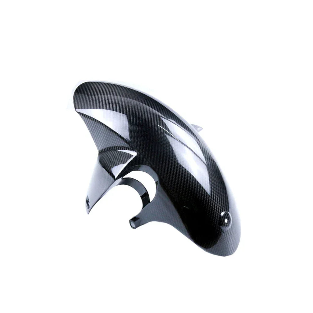 Parafango anteriore moto in fibra di carbonio, accessorio tuning Da300Cavalli