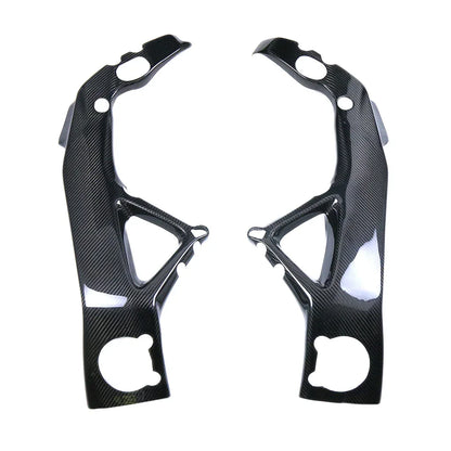 Coppia di carene laterali in carbonio per moto, ricambio tuning moto Da300Cavalli