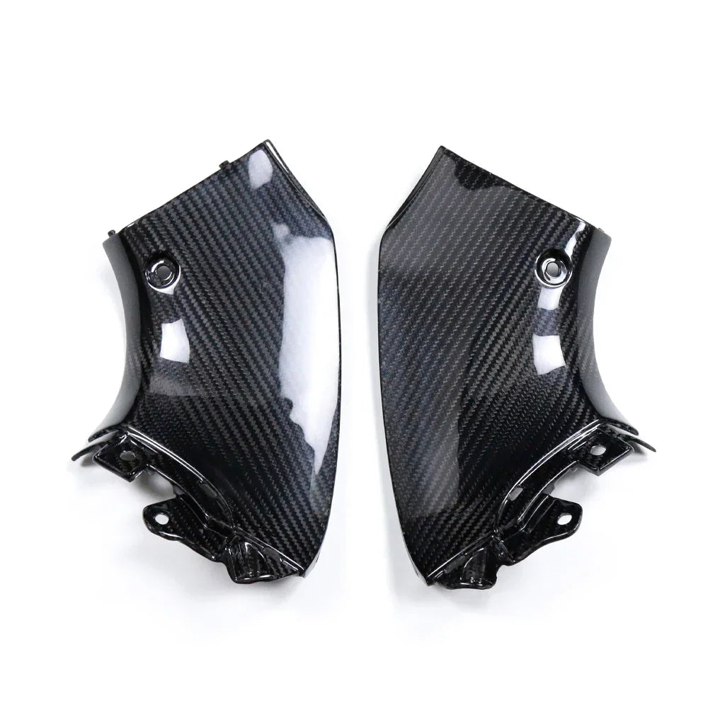 Coppia di cover in carbonio per moto, accessori tuning auto Da300Cavalli